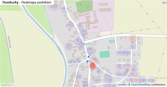 Humburky - mapa podnikání