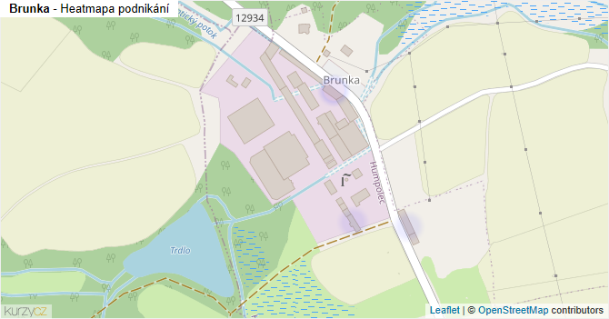 Brunka - mapa podnikání