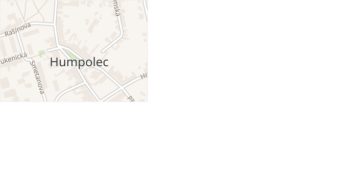 Dolní náměstí v obci Humpolec - mapa ulice