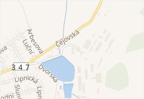 Dusilov v obci Humpolec - mapa ulice