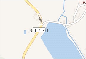 Hadina v obci Humpolec - mapa ulice