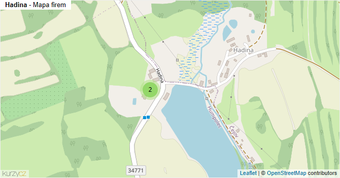 Hadina - mapa firem