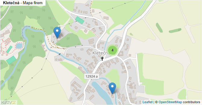 Kletečná - mapa firem