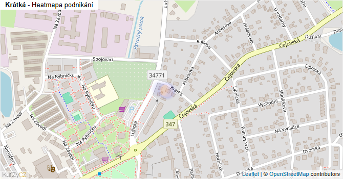 Krátká - mapa podnikání