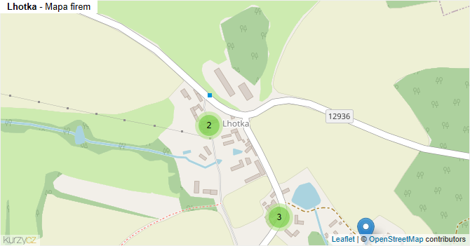 Lhotka - mapa firem