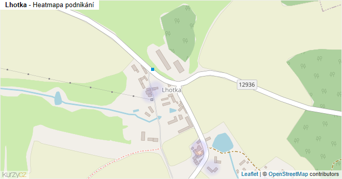 Lhotka - mapa podnikání