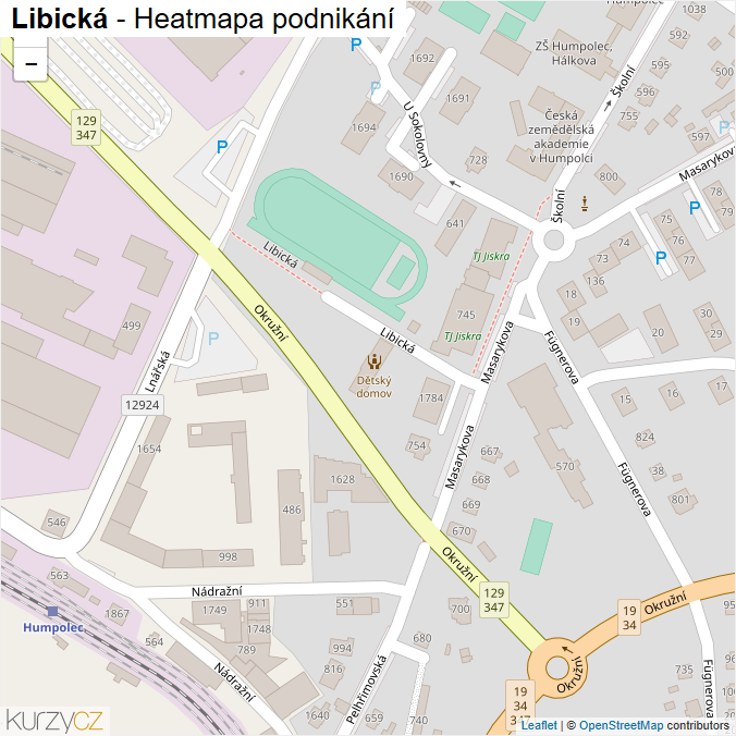 Mapa Libická - Firmy v ulici.