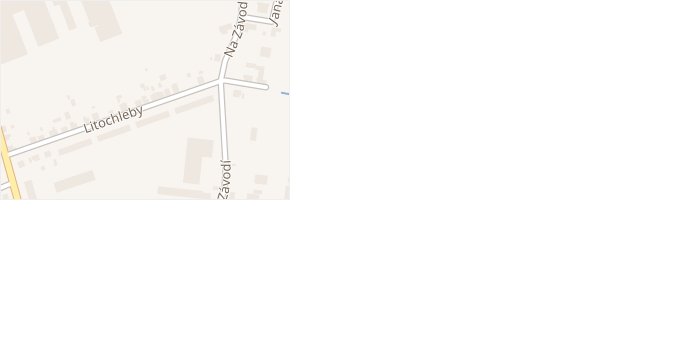 Litochleby v obci Humpolec - mapa ulice