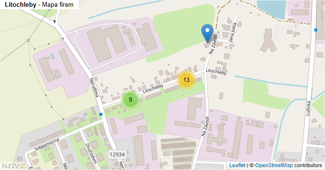 Litochleby - mapa firem