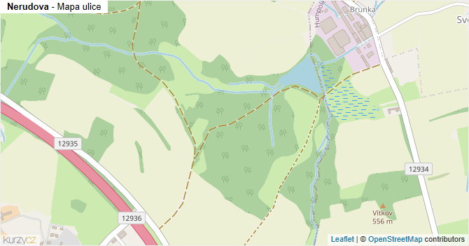 Nerudova - mapa ulice