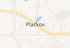 Plačkov v obci Humpolec - mapa části obce