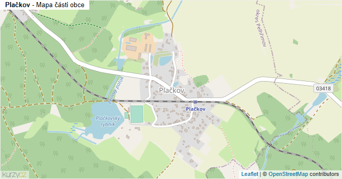 Plačkov - mapa části obce