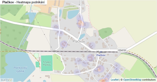 Plačkov - mapa podnikání