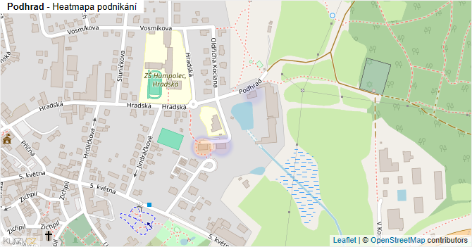Podhrad - mapa podnikání