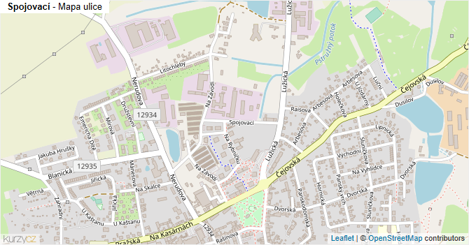 Spojovací - mapa ulice