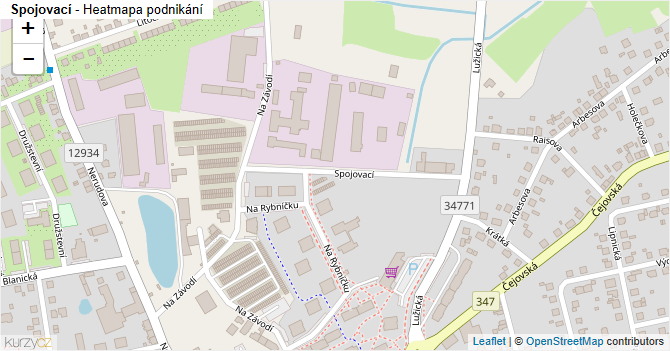 Spojovací - mapa podnikání