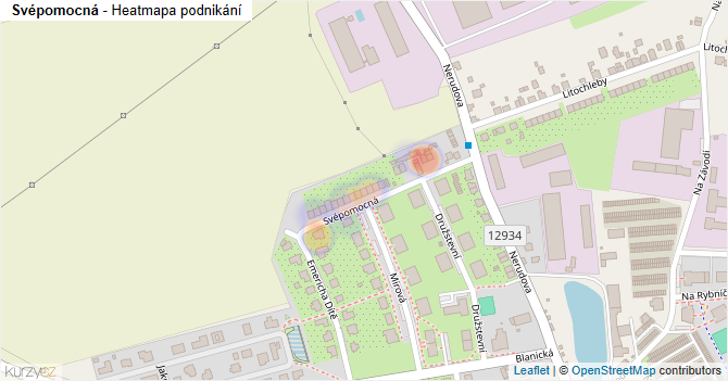 Svépomocná - mapa podnikání