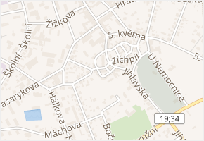 U Vinopalny v obci Humpolec - mapa ulice