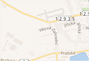 Větrná v obci Humpolec - mapa ulice
