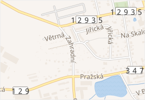 Zahradní v obci Humpolec - mapa ulice