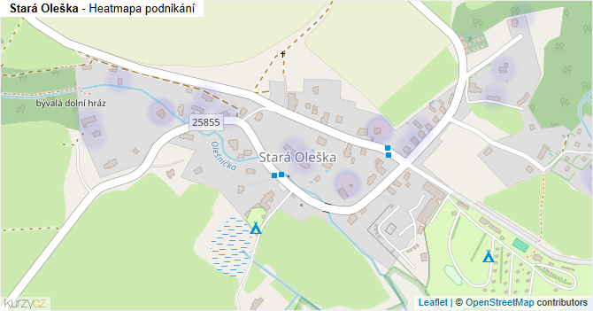 Stará Oleška - mapa podnikání