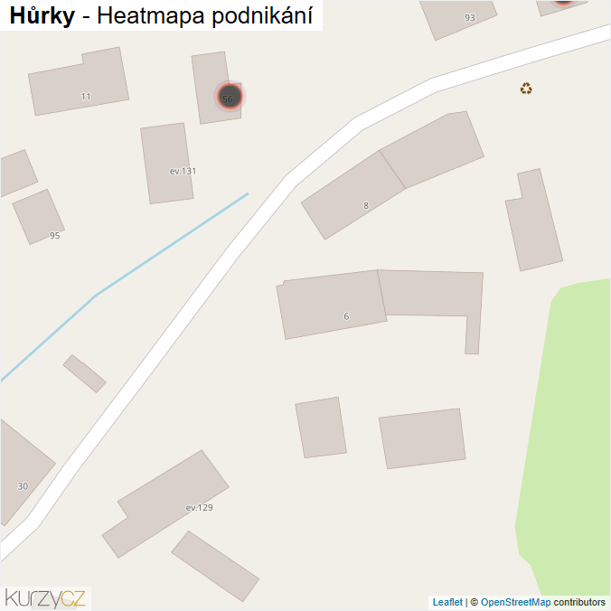 Mapa Hůrky - Firmy v obci.