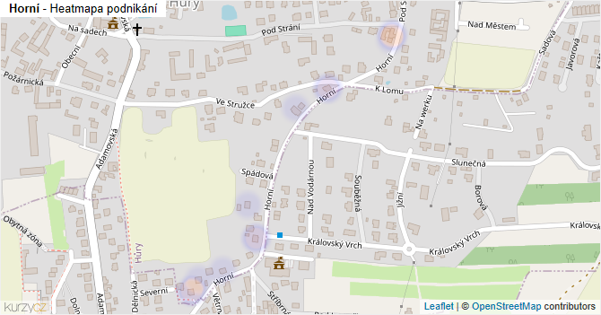 Horní - mapa podnikání