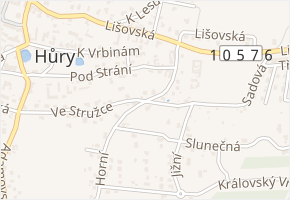 K Lomu v obci Hůry - mapa ulice