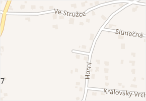 Spádová v obci Hůry - mapa ulice