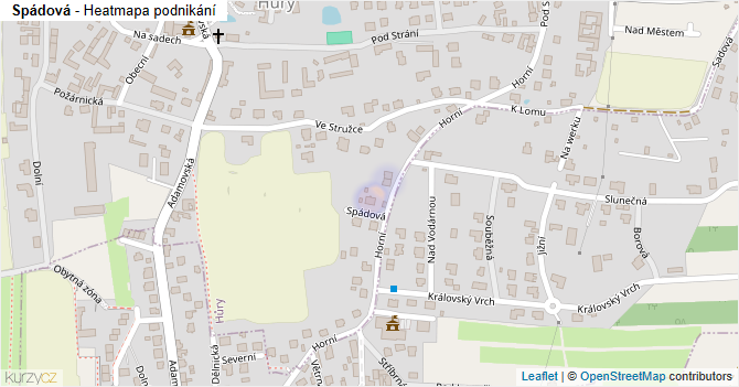 Spádová - mapa podnikání