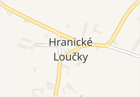 Hranické Loučky v obci Hustopeče nad Bečvou - mapa části obce