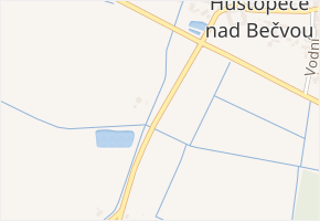Nádražní v obci Hustopeče nad Bečvou - mapa ulice