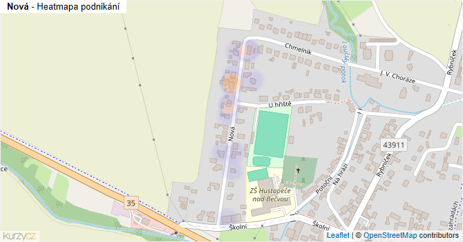 Nová - mapa podnikání