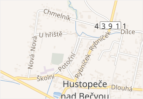 Potoční v obci Hustopeče nad Bečvou - mapa ulice