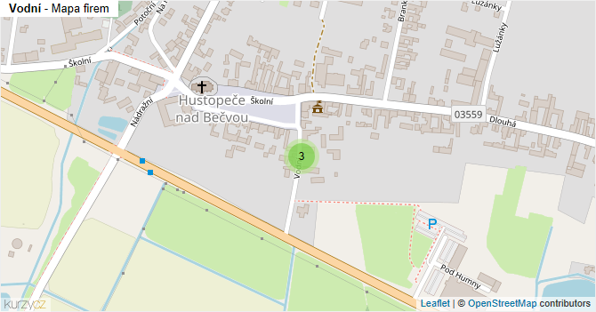 Vodní - mapa firem