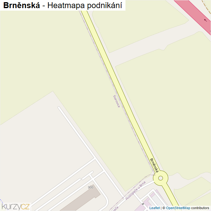 Mapa Brněnská - Firmy v ulici.