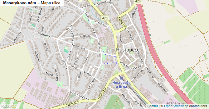 Masarykovo nám. - mapa ulice