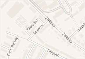 Mírová v obci Hustopeče - mapa ulice