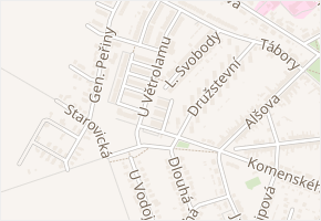 Polní v obci Hustopeče - mapa ulice