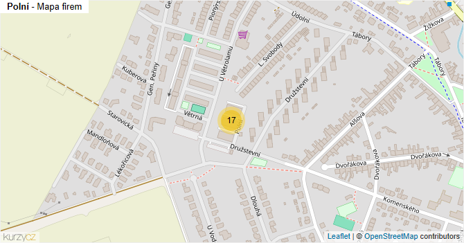 Polní - mapa firem