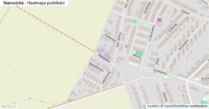 Starovická - mapa podnikání