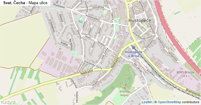 Svat. Čecha - mapa ulice