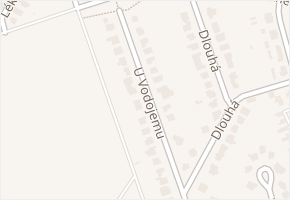 U Vodojemu v obci Hustopeče - mapa ulice