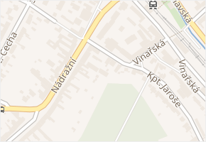 Žižkova v obci Hustopeče - mapa ulice