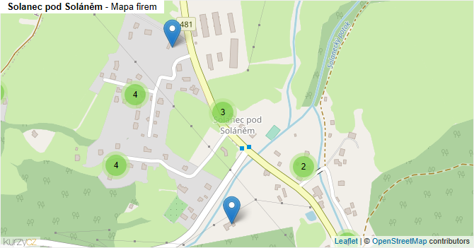 Solanec pod Soláněm - mapa firem