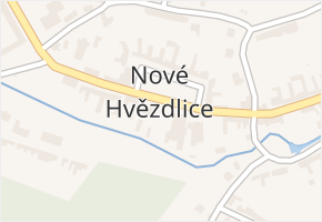 Nové Hvězdlice v obci Hvězdlice - mapa části obce