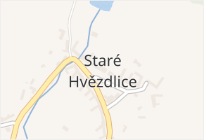Staré Hvězdlice v obci Hvězdlice - mapa části obce