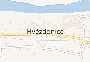 Hvězdonice v obci Hvězdonice - mapa části obce