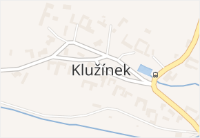 Klužínek v obci Hvozd - mapa části obce