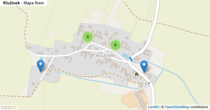 Klužínek - mapa firem